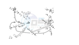 GPR NUDE SPORT - 50 CC drawing REAR BRAKING SYSTEM