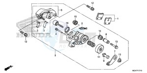 VFR1200XDF CrossTourer - VFR1200X Dual Clutch 2ED - (2ED) drawing PARKING BRAKE CALIPER