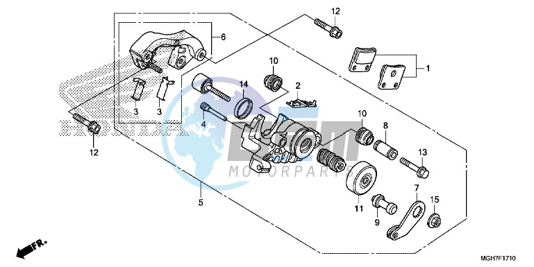 PARKING BRAKE CALIPER