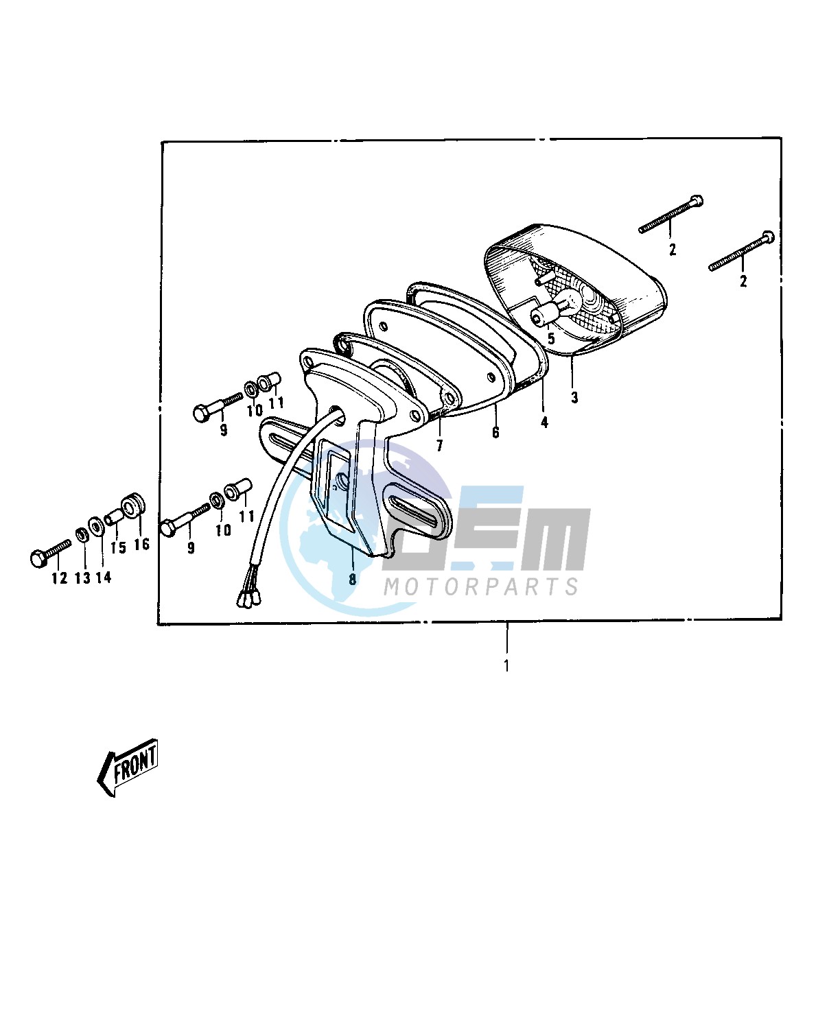 TAILLIGHT -- 73-75 D_E_F & 76 A8- -