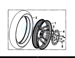 SYMPHONY ST 50 (XB05W4-EU) (E4) (L7-M0) drawing REAR WHEEL