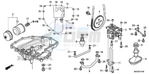 CB1100SAE CB1100 UK - (E) drawing OIL PAN/ OIL PUMP