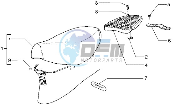 Saddle - Rear carrier