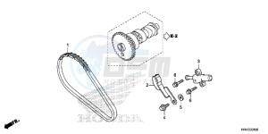 TRX500FE2G TRX500 Europe Direct - (ED) drawing CAM CHAIN/ TENSIONER