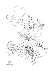 MT-09 TRACER MT09TRA TRACER 900 (2SCC 2SCD) drawing WINDSHIELD