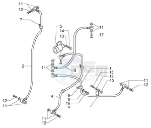 Beverly 500 (USA) USA drawing Brake pipes