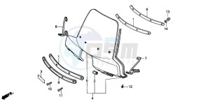 SH50D drawing WIND SCREEN