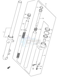 RV125 (E19) VanVan drawing FRONT FORK DAMPER