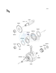 BN 125 A [ELIMINATOR 125] (A6F-A9F) A7F drawing CRANKSHAFT