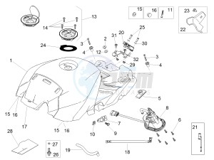 RSV4 1000 Racing Factory E4 ABS (EMEA, LATAM) drawing Fuel tank