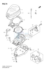 VL800 (E3-E28) VOLUSIA drawing SPEEDOMETER (VL800CL1 E33)