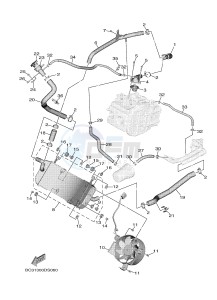 XP530E XP530E-A TMAX ABS (BV12) drawing RADIATOR & HOSE