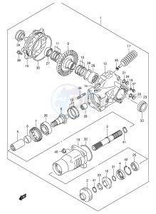 LT-F400 (P3-P28) drawing FINAL BEVEL GEAR (REAR)(MODEL K3)