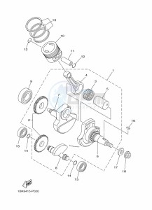 YBR125EGS (43BH) drawing CRANKSHAFT & PISTON