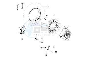 MIO - 50 cc drawing REAR WHEEL