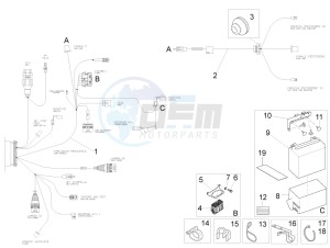 V9 Bobber 850 (EMEA) drawing Rear electrical system