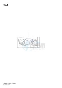 LT-Z400 (E28-E33) drawing GASKET SET