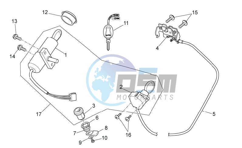 Lock hardware kit