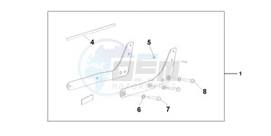 VT750C9 Australia - (U / MME) drawing BACKREST/REAR CAR