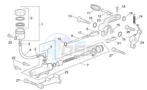 RSV 2 1000 drawing Rear master brake cylinder