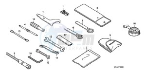 CBF1000SA France - (F / ABS CMF) drawing TOOLS