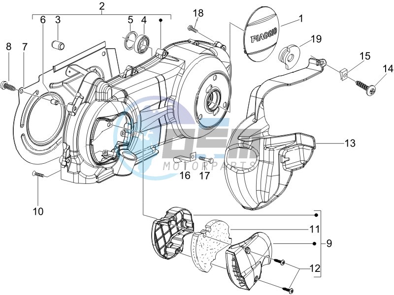 Crankcase cover - Crankcase cooling