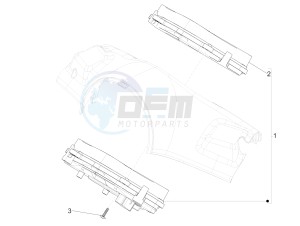 125 4T 3V I GET ie Primavera (APAC) (AU, EX, JA, KR, VT) drawing Meter combination - Cruscotto