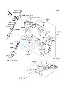 ZX 600 P [NINJA ZX-6R] (7F-8FA) P8F drawing FRAME