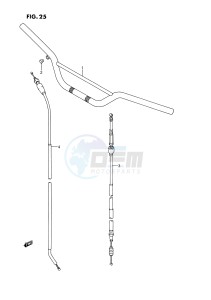 RM250 (E2) drawing HANDLEBAR