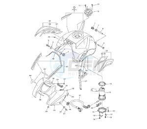 FZ8-NA 800 drawing FUEL TANK