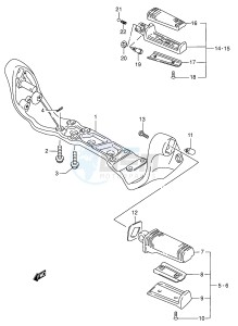 VS1400 (E3-E28) INTRUDER drawing FOOTREST