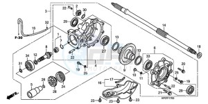 TRX500FMA Australia - (U) drawing FINAL DRIVEN GEAR