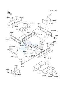 MULE 3010 DIESEL 4x4 KAF950B6F EU drawing Carrier(s)