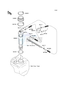 JET SKI STX-12F JT1200-D1 FR drawing Fuel Pump