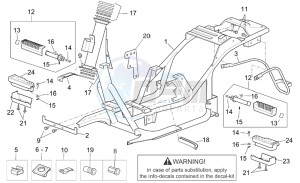 Scarabeo 125-150-200 (eng. Rotax) drawing Frame