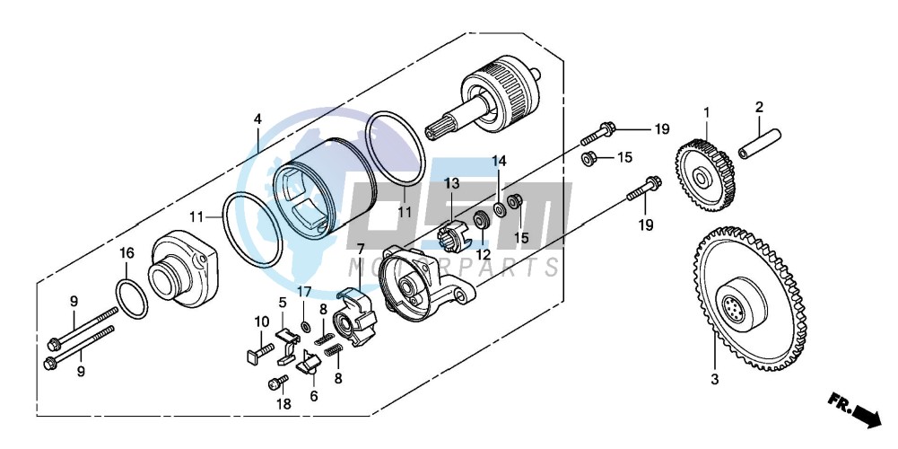 STARTING MOTOR (FES1257/A7)(FES1507/A7)