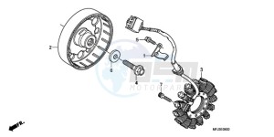 CBR600RR9 France - (F / CMF MME SPC) drawing GENERATOR