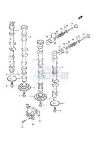 DF 250 drawing Camshaft (DF 250S)