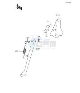 KX 125 B [KX125] (B1-B2) [KX125] drawing STAND