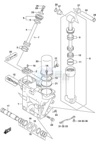 DF 300AP drawing Trim Cylinder