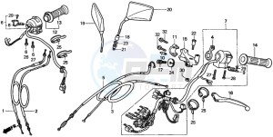 CMX250C REBEL drawing SWITCH/CABLE