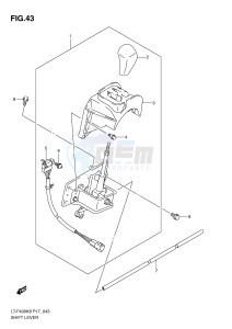 LT-F400 (P17) drawing SHIFT LEVER