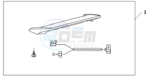 GL18009 Korea - (KO / AB) drawing REAR SPOILER HONTEREY BLUE METALLIC