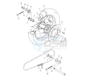 WR F 250 drawing REAR WHEEL