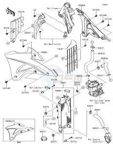 KX85-II KX85DGF EU drawing Radiator