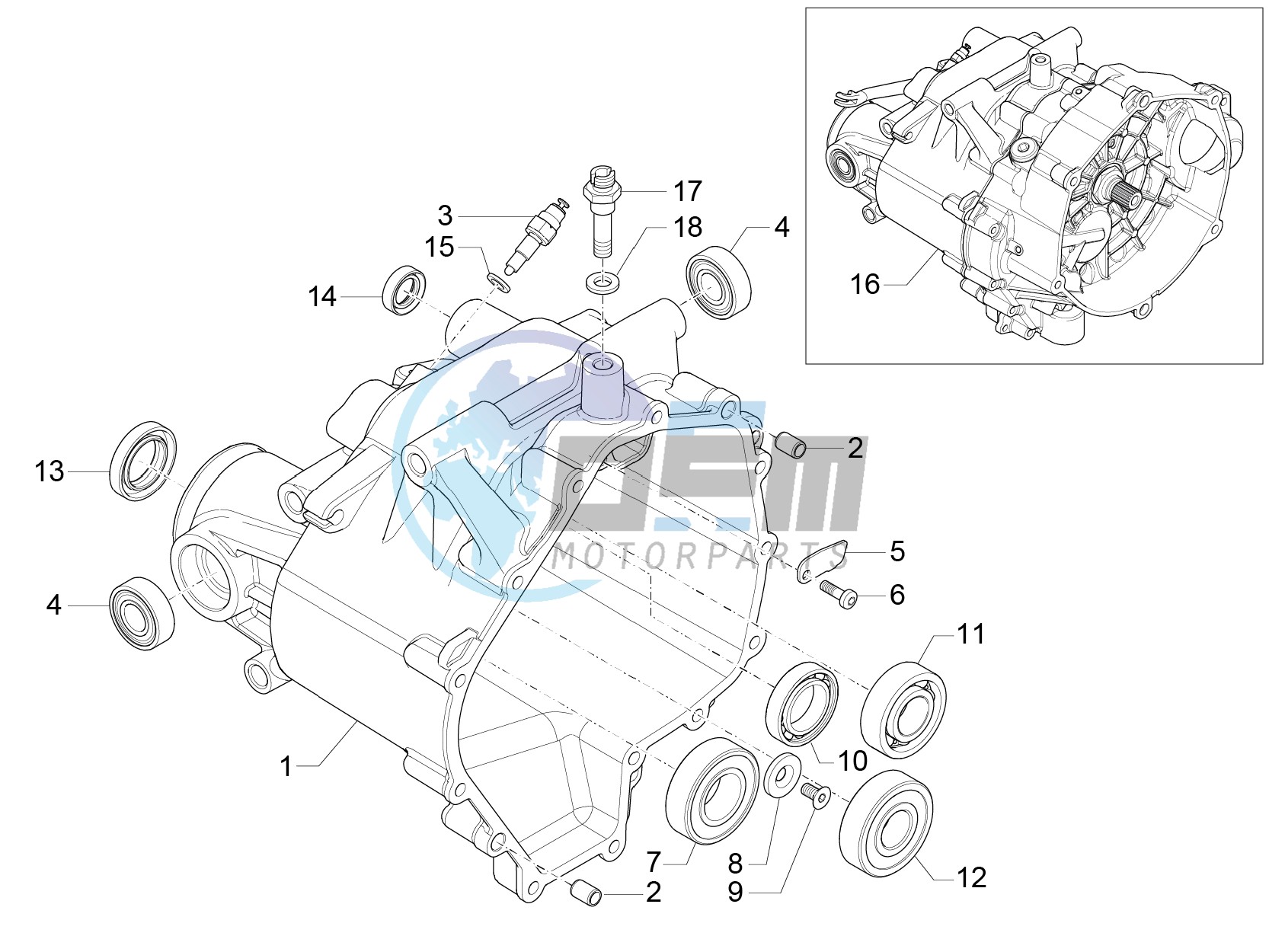 Transmission cage