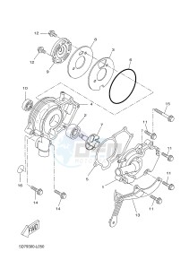 YZF-R125 YZF-R125A R125 (BR62 BR62 BR62 BR62) drawing WATER PUMP