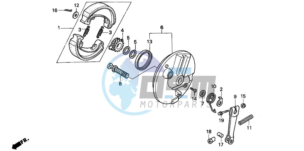 FRONT BRAKE PANEL