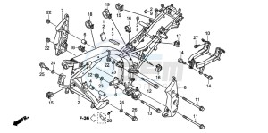 CBF1000 drawing FRAME BODY