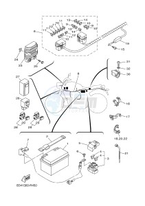 MTM690-U MTM-690-U XSR700 (B348 B348 B348) drawing ELECTRICAL 1